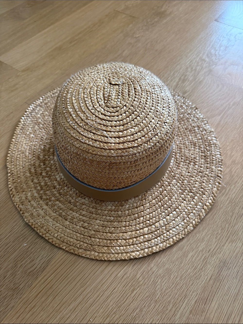 Lack Of Color Straw Sun Hat with Tan Band